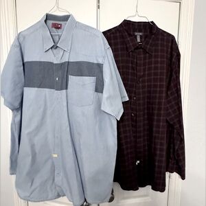 Men’s 3XLT Dress Shirts by The Foundry and Van Heusen